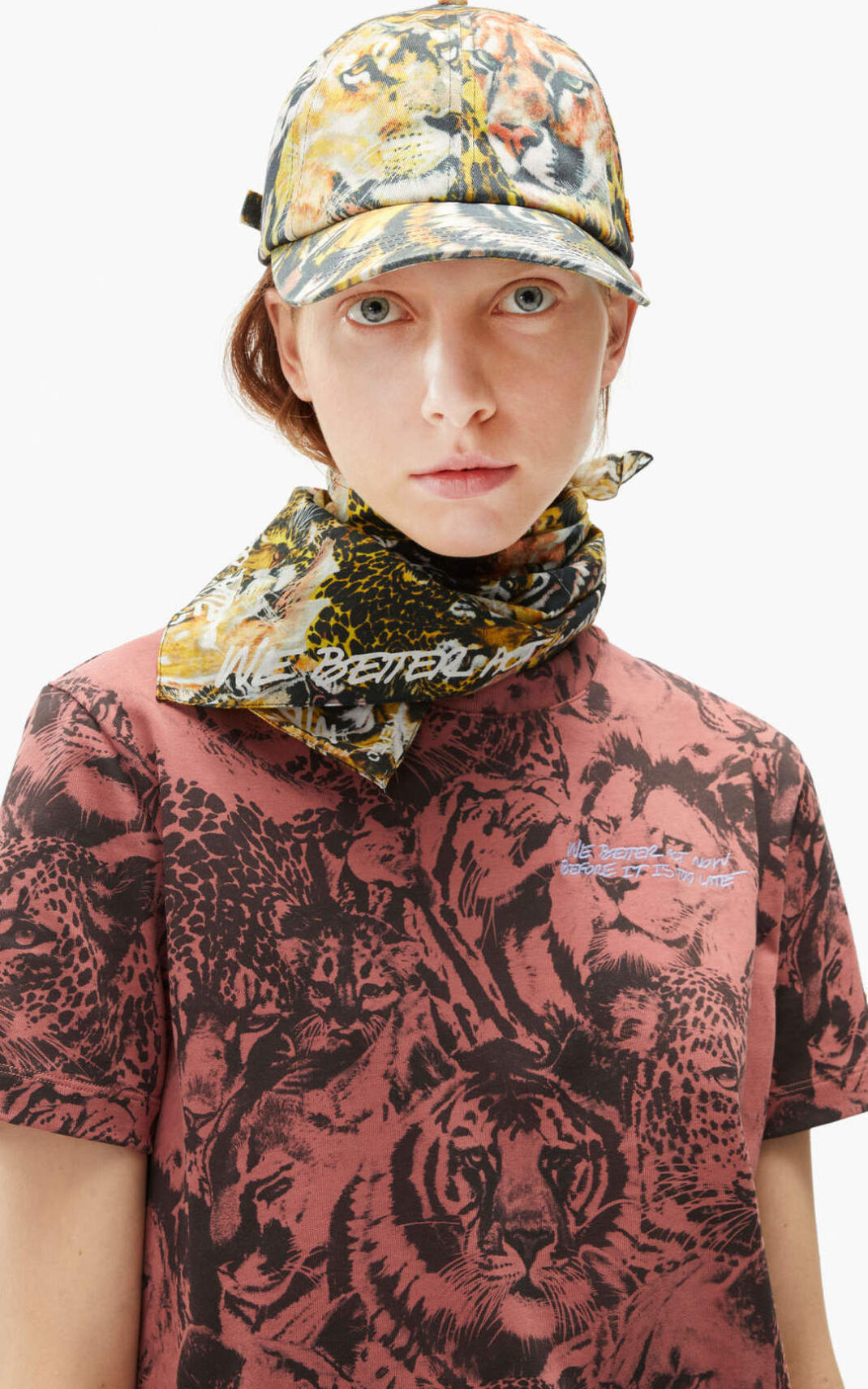 Kenzo Wildtigers loose Tişört Bayan Koyu Pembe | 0548-ZSUAX